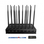  16 Antenna 5G 4G 5Ghz WIFI GPS RC UHF VHF 46W Jammer up to 50m